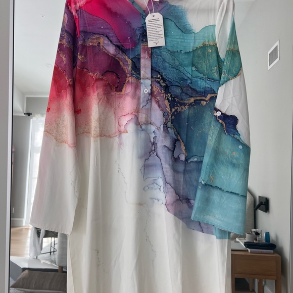 non branded Dresses & Skirts - NWT - Marbled long sleeve tunic. Size M